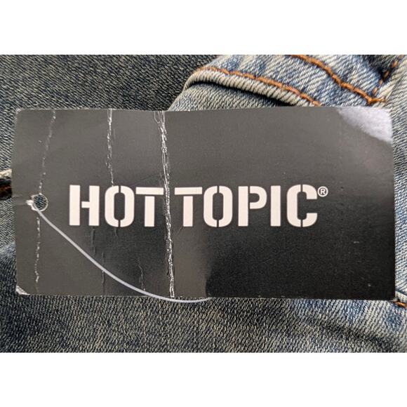 Hot Topic Butterfly Flare Jeans Women 26 Patchwork Boho Festival Retro Y2K Artsy - Picture 6 of 8